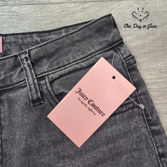 Juicy Couture Juniors Wide Leg Jeans Size 7 - Picture 2 of 6